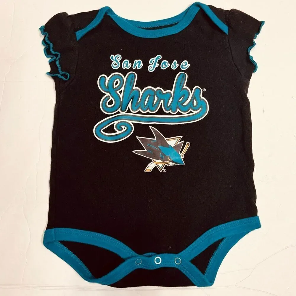 NHL San Jose Sharks Bodysuit   Sz 3/6m